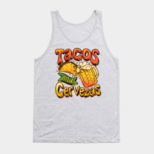 Tacos And Cervezas - Taco Tuesday Celebration Tank Top